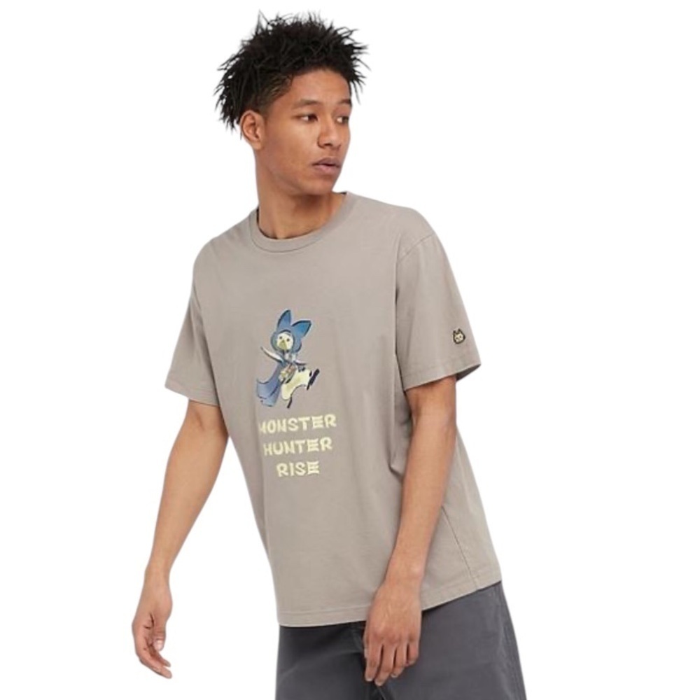 Monster‎ Hunter Rise UNIQLO Shirt Designs Feature the Palico and Palamute
